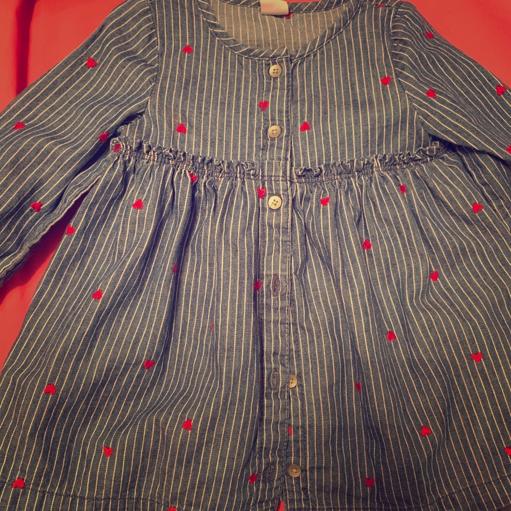 Denim dress for baby girl